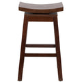 Cappuccino Wood Barstool with Auto Swivel Seat Return G331438