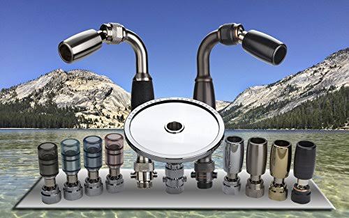 High Sierra Solid Metal Handheld Shower Head Kit with Slip-Free Grip E576