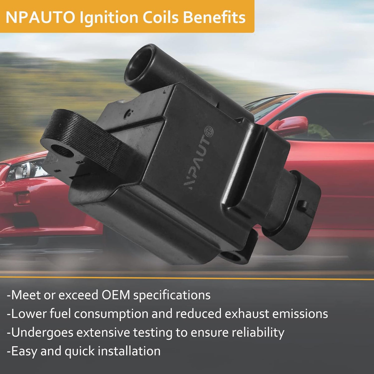 Square 8pc Ignition Coil Pack C765