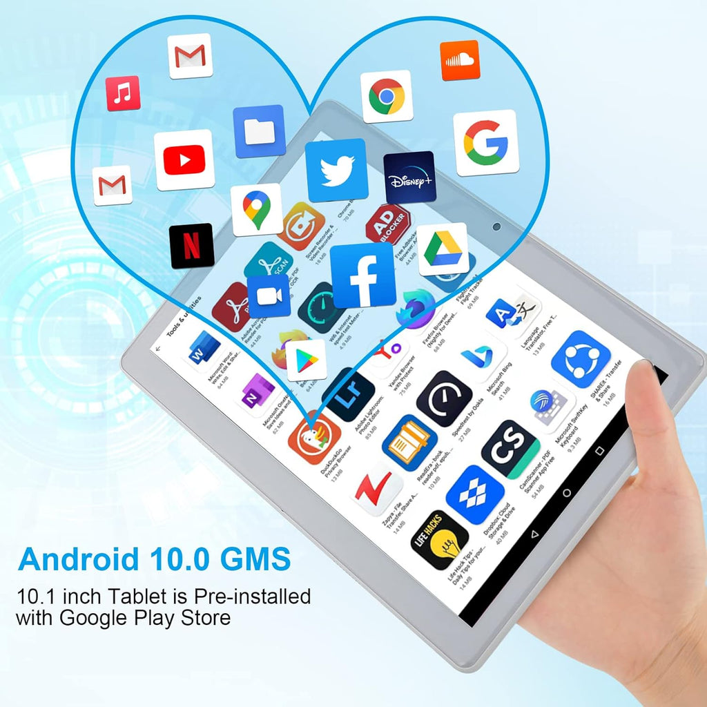10 inch Android Tablet with 32GB ROM 4G Phone Call E565