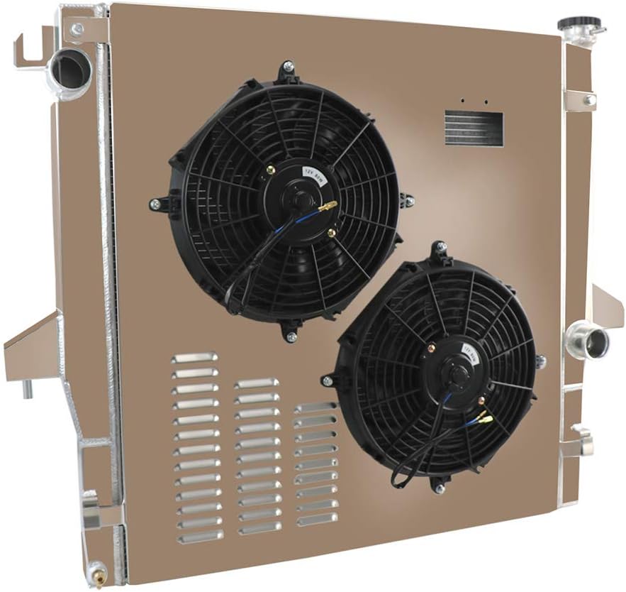 3 Row Core Aluminum Radiator with Shroud Fan and Relay G95692