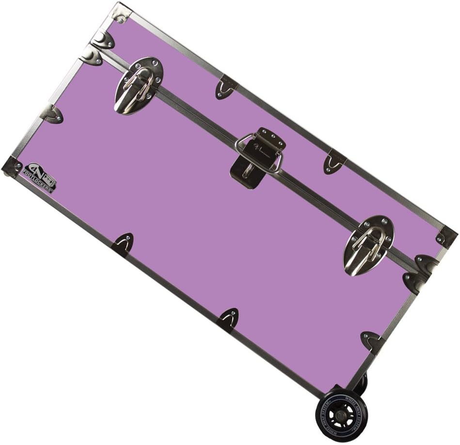 Hot Pink 32 x 18 x 16.5 Inches Lockable Trunk with Wheels I3291