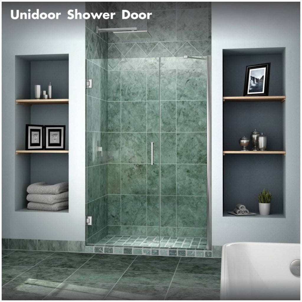 Frameless Hinged Shower Door Brushed Nickel J762965
