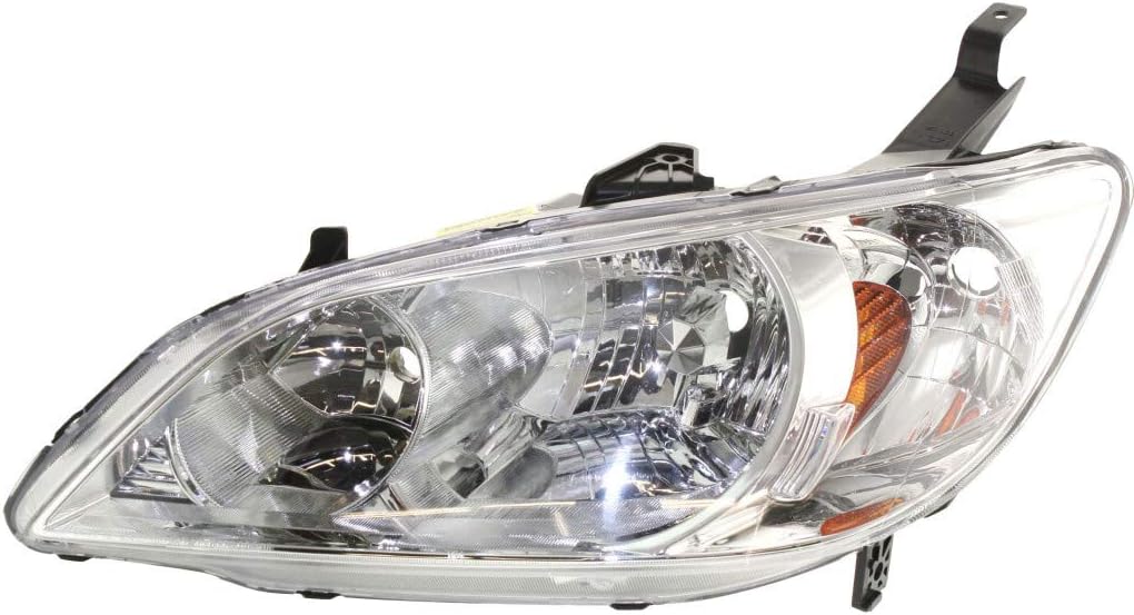 Honda Civic Headlight 2004 2005 Pair with Bulbs Z7639