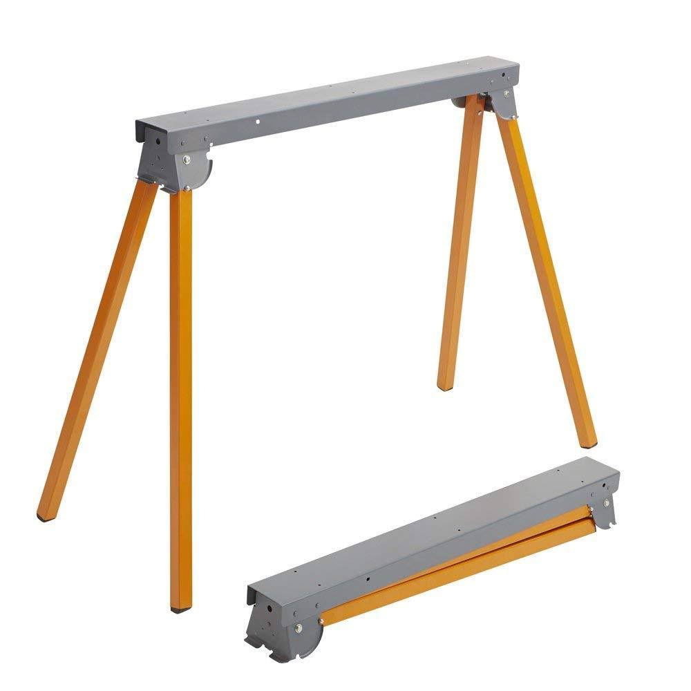 Folding Sawhorse Pair, 33-inch Tall Y19009