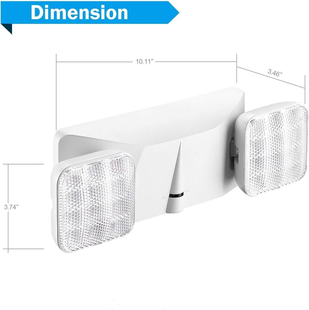 6 Pack LED Exit Sign with Emergency Light X89484