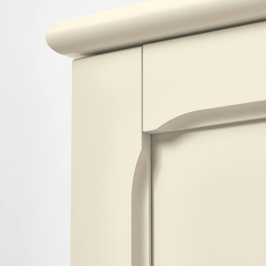 Light Beige Cabinet with Glass Doors G651895