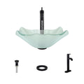 Vessel Sink Ensemble with Antique Bronze Finish Faucet, Pop-Up Drain, and Sink Ring M279