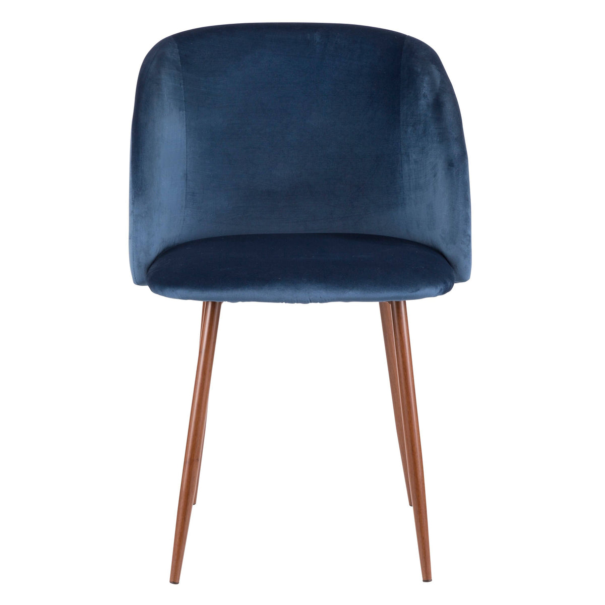 Black Velvet and Chrome Chair Set of 2 C59718