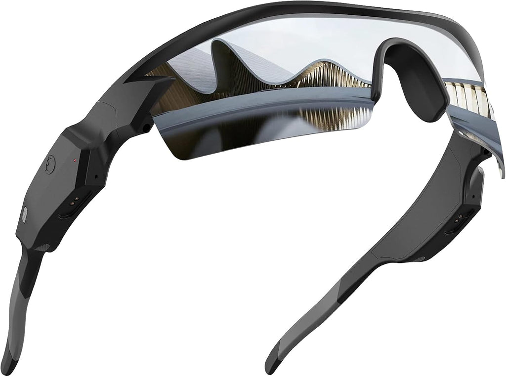 Bluetooth Sunglasses with Polarized Mirrored Green Purple X115887