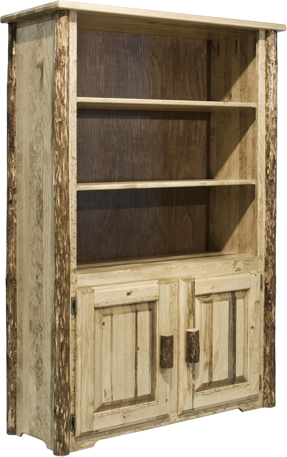 Brown Bookcase with Storage W465