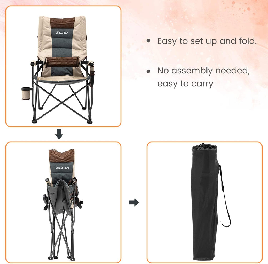 Padded Folding Camping Chair Q5902