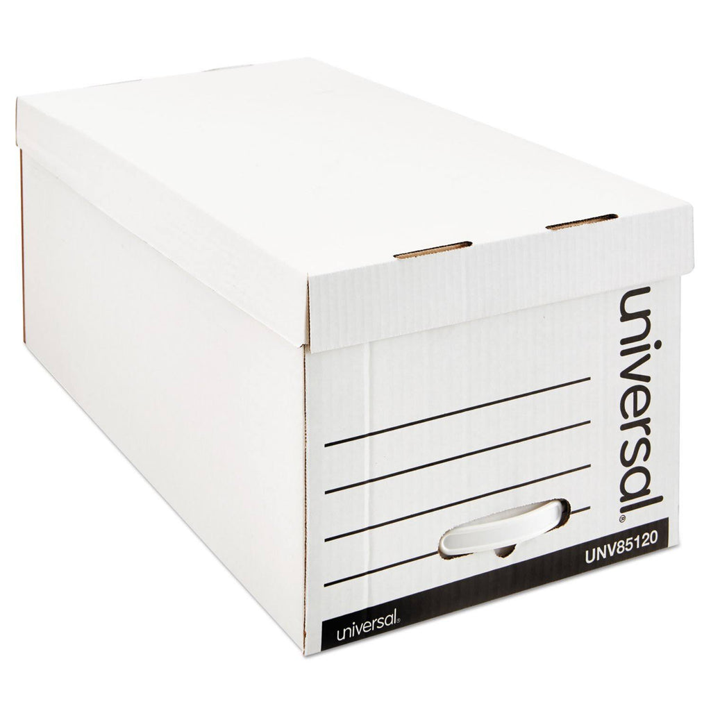 White Fiberboard Storage Box Drawer Files R9521