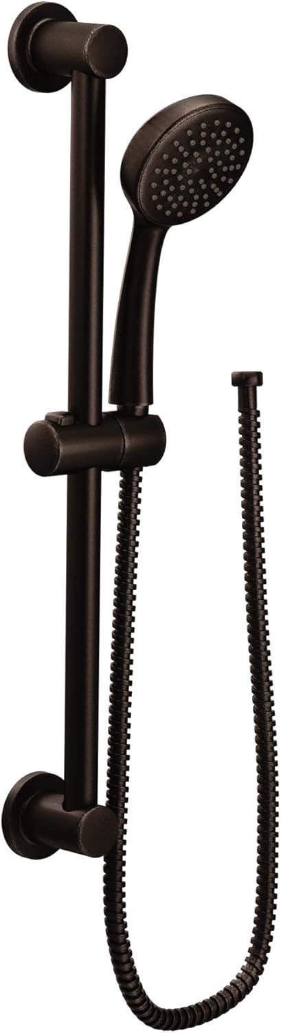 Chrome Handheld Shower with 24-Inch Slide Bar and 59-Inch Hose U59073