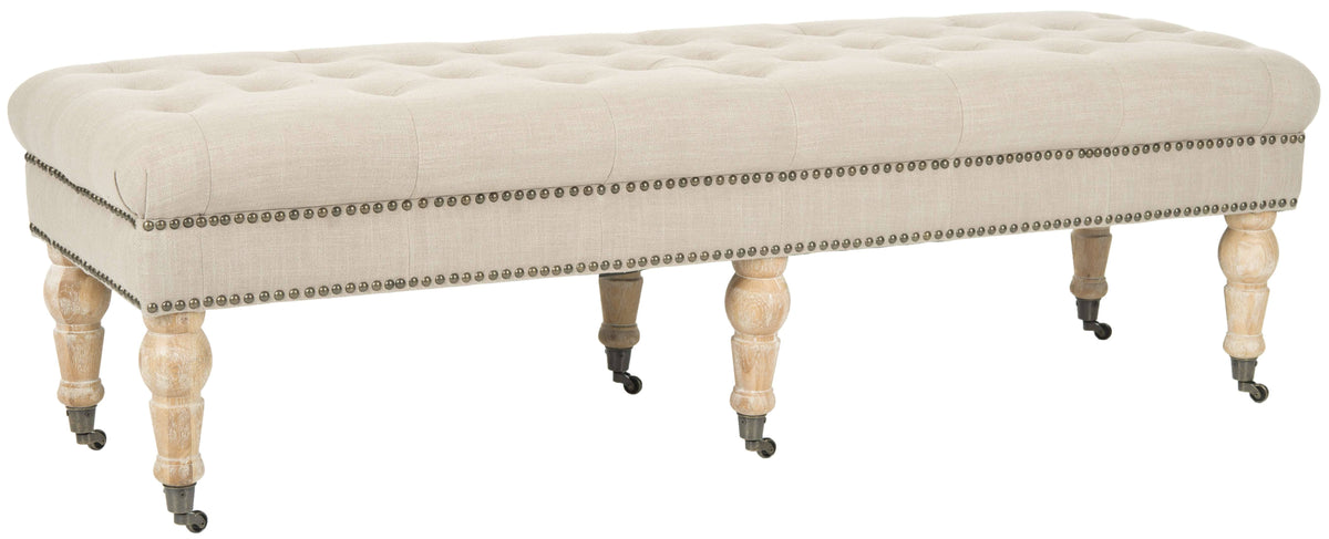 Tufted Bench, Taupe L4200