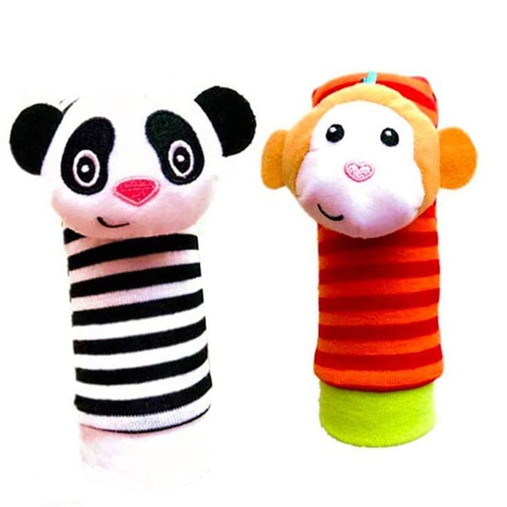 Baby Socks Wrist Rattle and Foot Finder Toys Set (4 PCS) Q465866