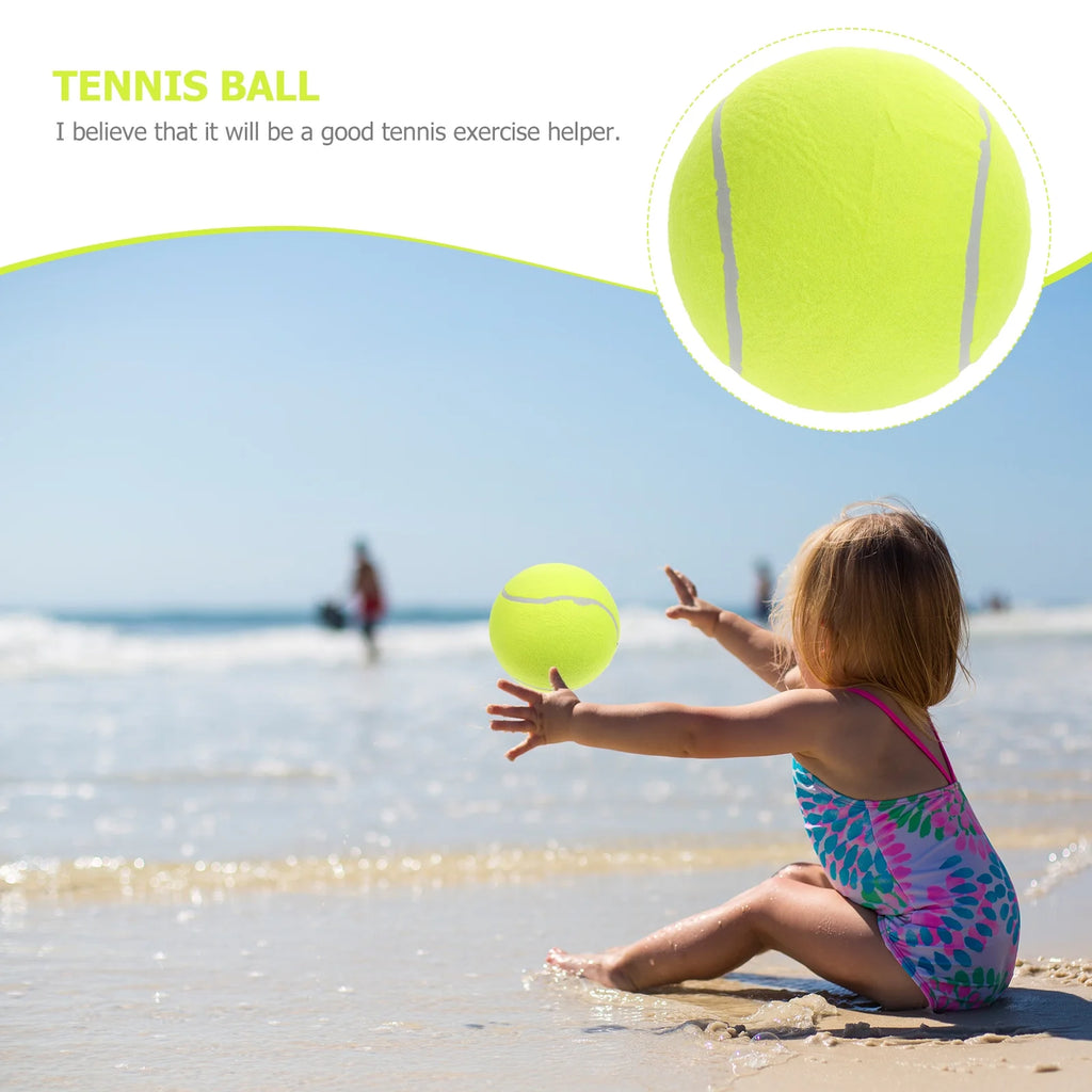 Yellow Inflatable Flannel Ball C910429