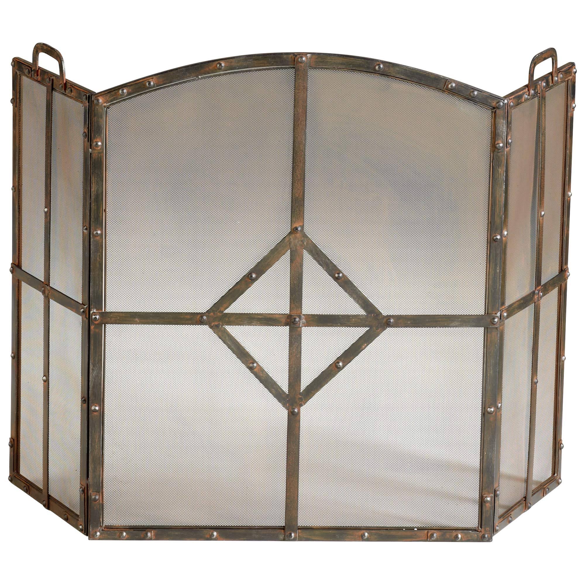 Rustic Fireplace Screen S83464