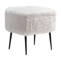 White Painted Steel Stool D63609