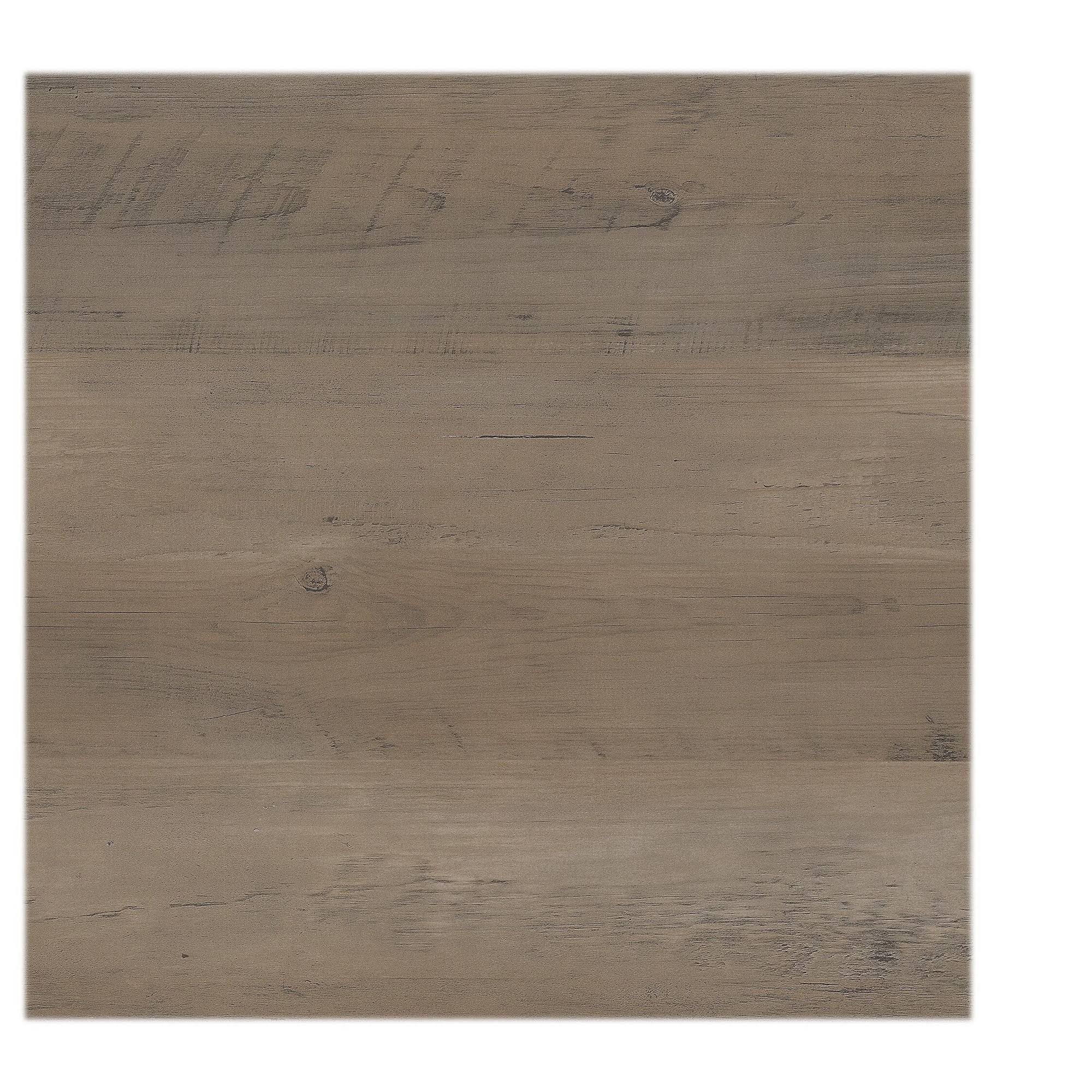 L Shaped Desk with Lateral File Cabinet and 5 Shelf Bookcase, Driftwood Gray V750826