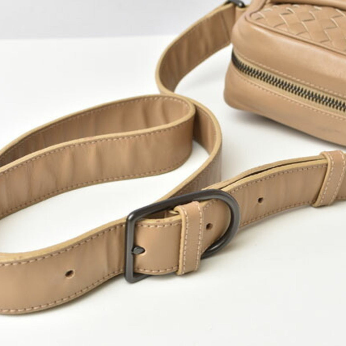 Camel Leather Shoulder Bag U92323