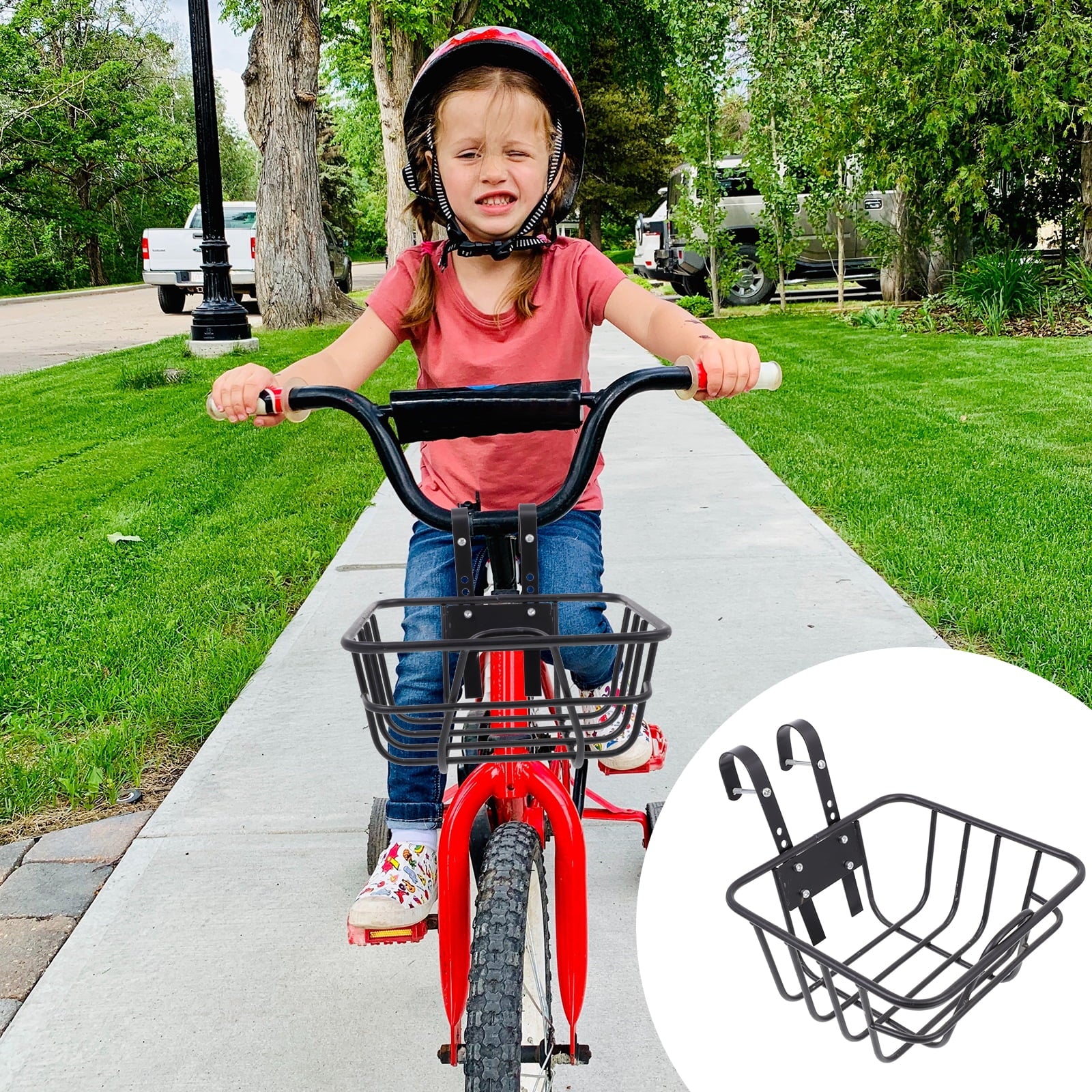 Metal Bike Handlebar Basket Y535883