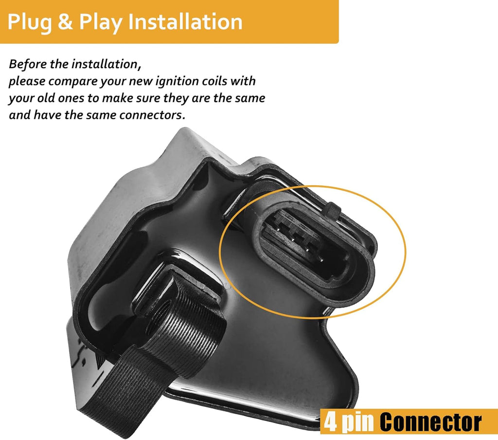 Square 8pc Ignition Coil Pack C765