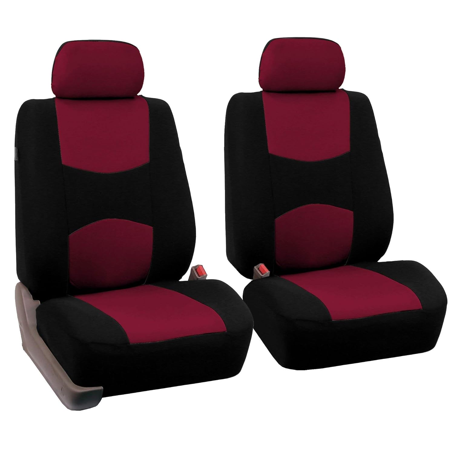 Black Cloth Bucket Seat Covers Pack of 2 U51086