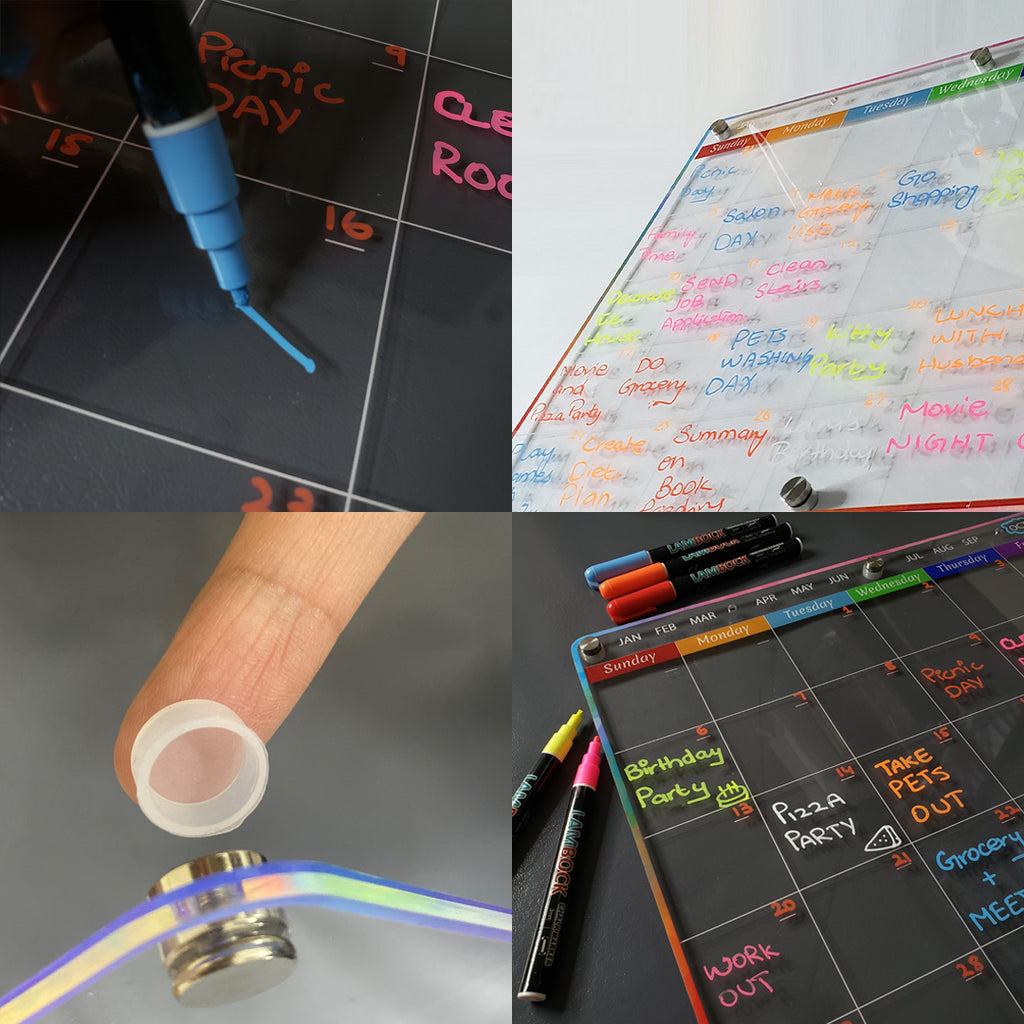 Acrylic Magnetic Fridge Calendar U312