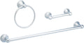Polished Chrome 3 Piece Bathroom Hardware Set B901