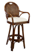 Swivel Rattan & Wicker Barstool F32682