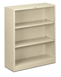 Metal Bookcase Three-Shelf Putty U2830