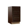 18x34.5x23.75 in. Espresso Drawer Base Kitchen Cabinet L68830
