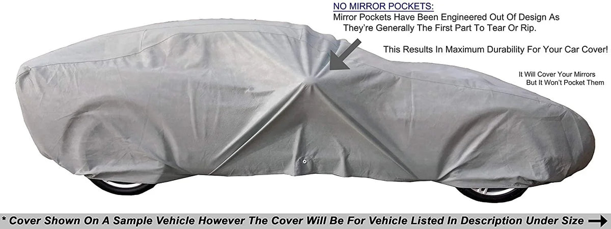 Car Cover with Fleece Lining, Anti-Theft Cable Lock, Bag & Wind Straps E388