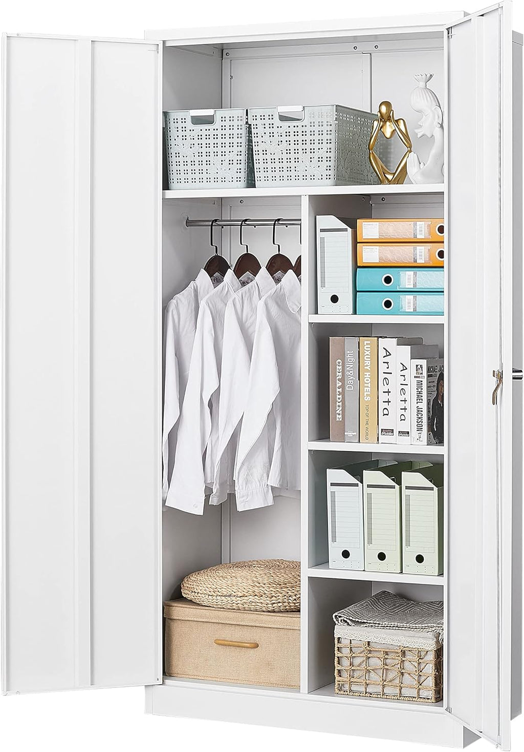 72'' Tall Steel Cabinet with 4 Adjustable Shelves L61196