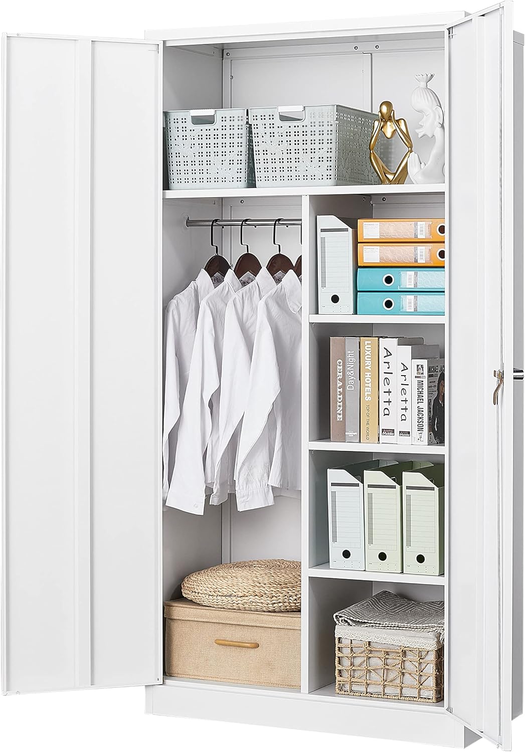 72'' Tall Steel Cabinet with 4 Adjustable Shelves L61196