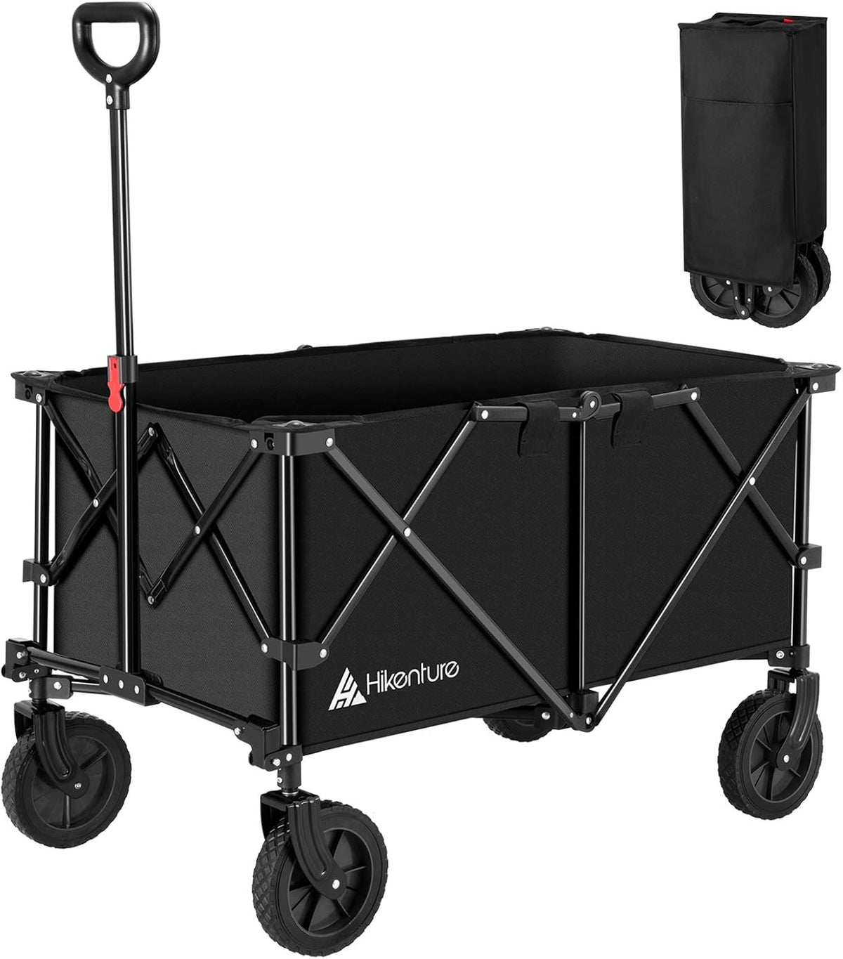 Folding Wagon Cart with All-Terrain Wheels W2099