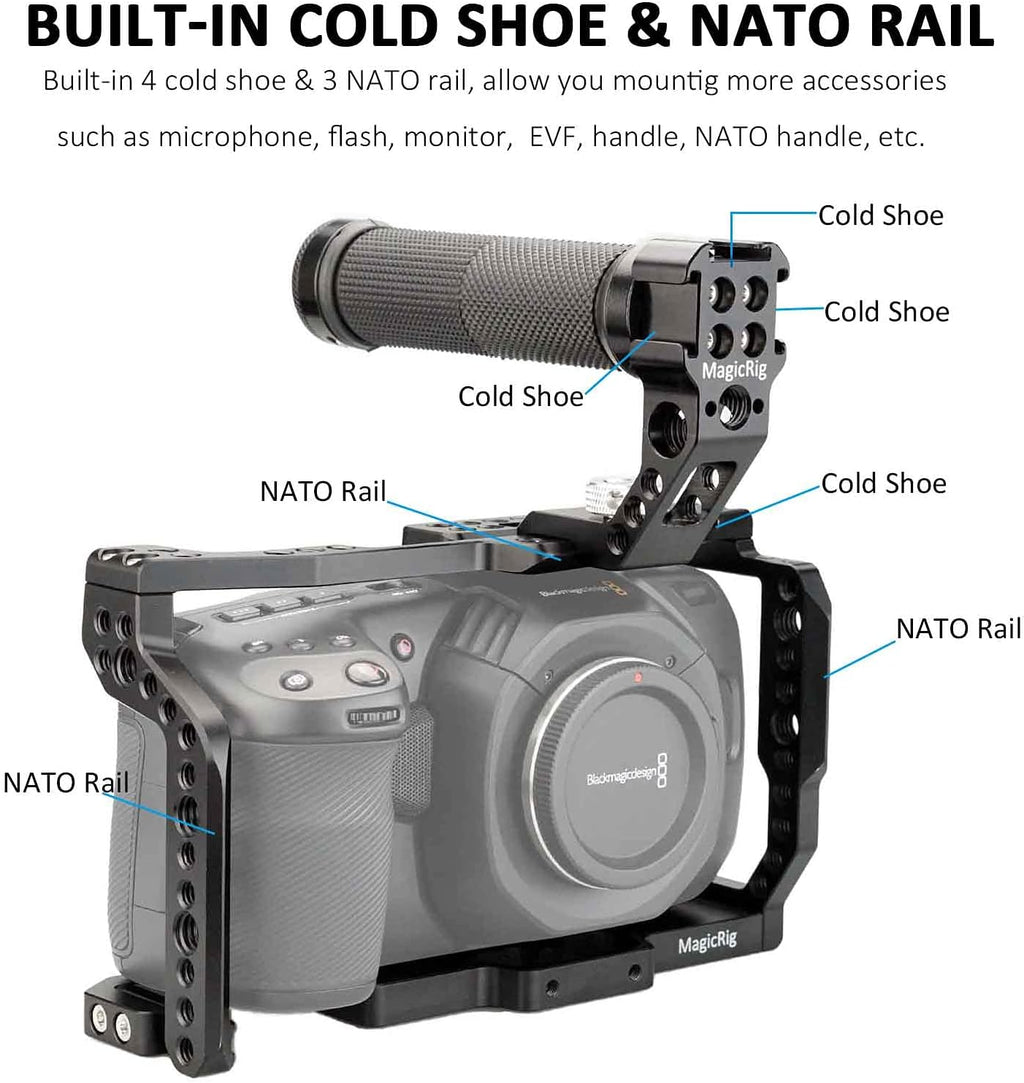 Camera Cage Kit with Rubber Top Handle E8594