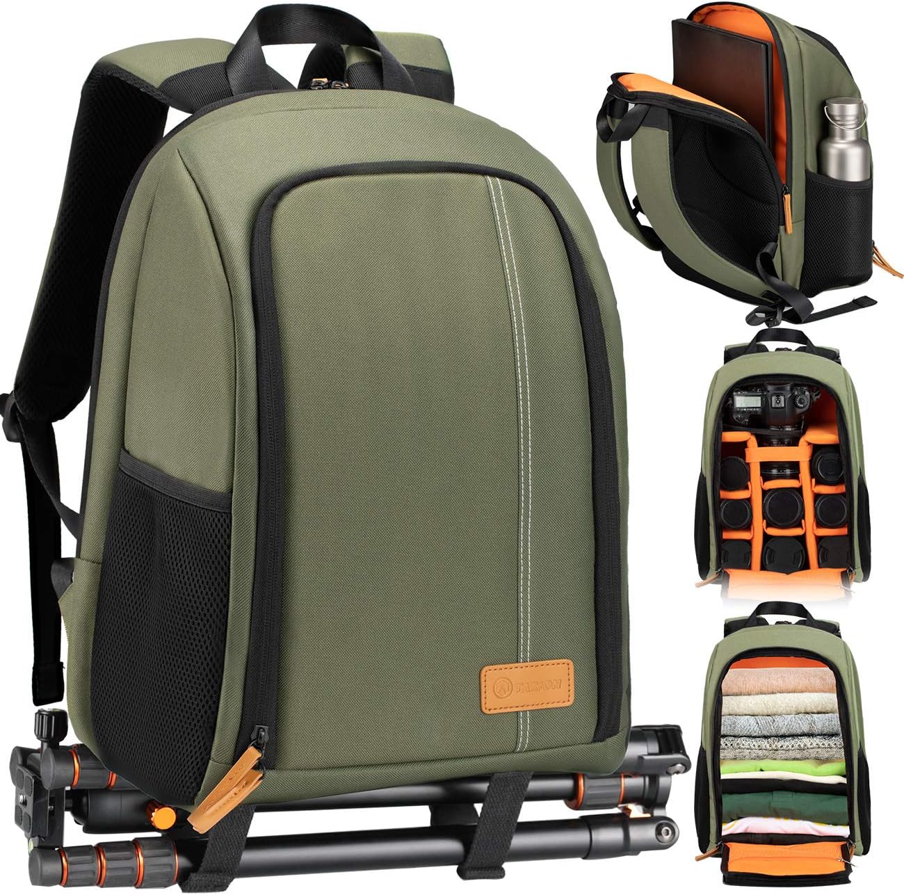 Waterproof Camera Backpack with 15 Inch Laptop Compartment V958