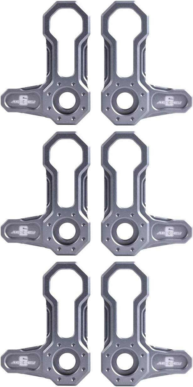 Orange Billet Aluminum L-Shaped Roof Locks Set of 6 M8735
