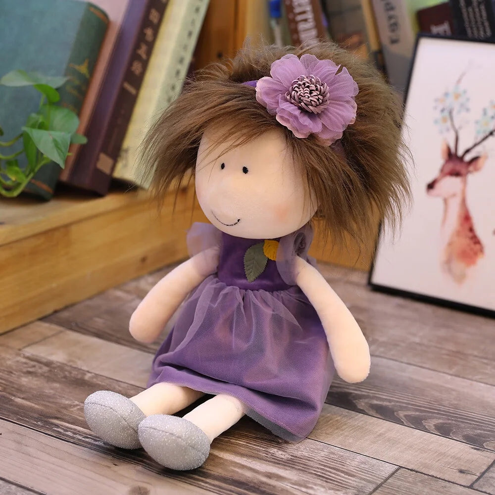 Purple Handmade Rag Dolls 14 Inch S9288