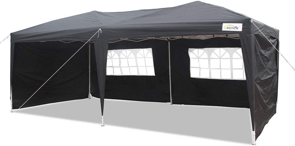 10 X 20 feet Instant Tent Canopy with Removable Sidewalls and Wheeled Bag N968876