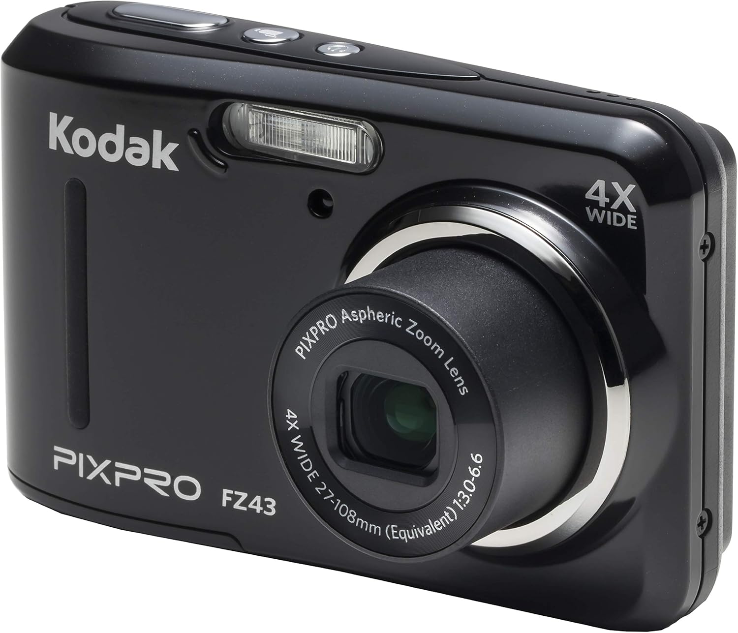 16MP Digital Camera with 4X Optical Zoom and 2.7 LCD Screen Black L966415