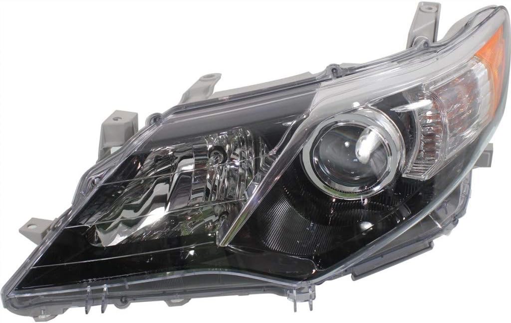 Passenger Side Halogen Headlight Assembly for Toyota Camry 2012 2013 2014 SE/Sport Model C80124