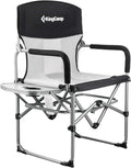 Folding Camping Directors Chair with Side Table Mesh Back G20618
