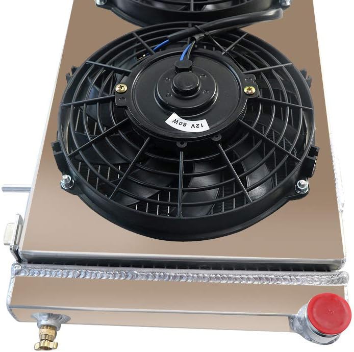 All Aluminum 3 Row Radiator with Shroud and 3X9 inch Fan H449