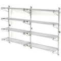Poly-Green Wall Mount Wire Shelving H2196