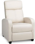 Silver Gray PU Leather Single Recliner Chair M689503