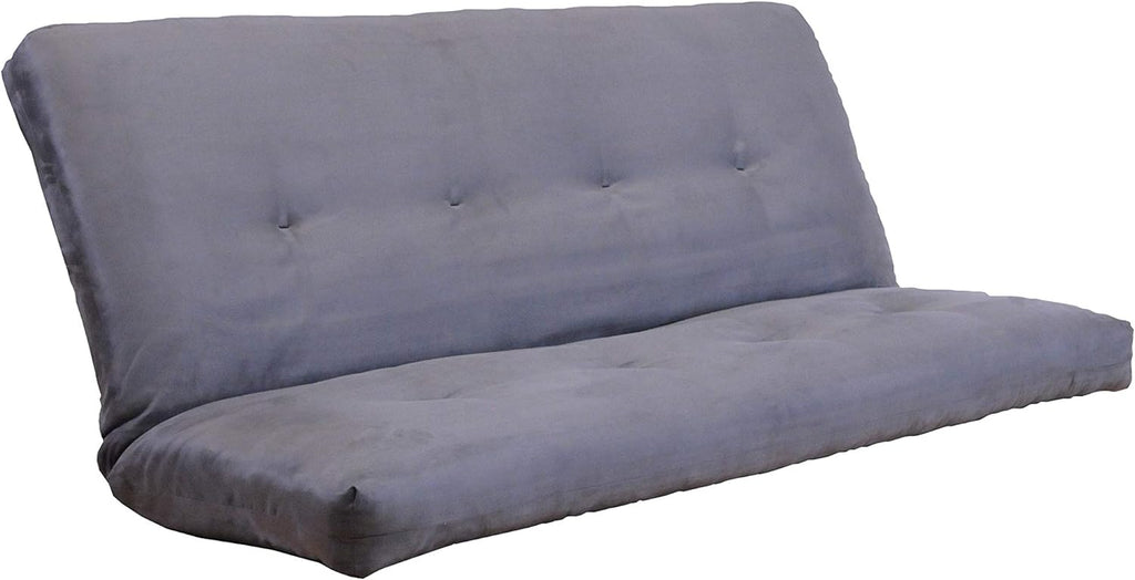 Gray Suede Fabric Futon Mattress X644600