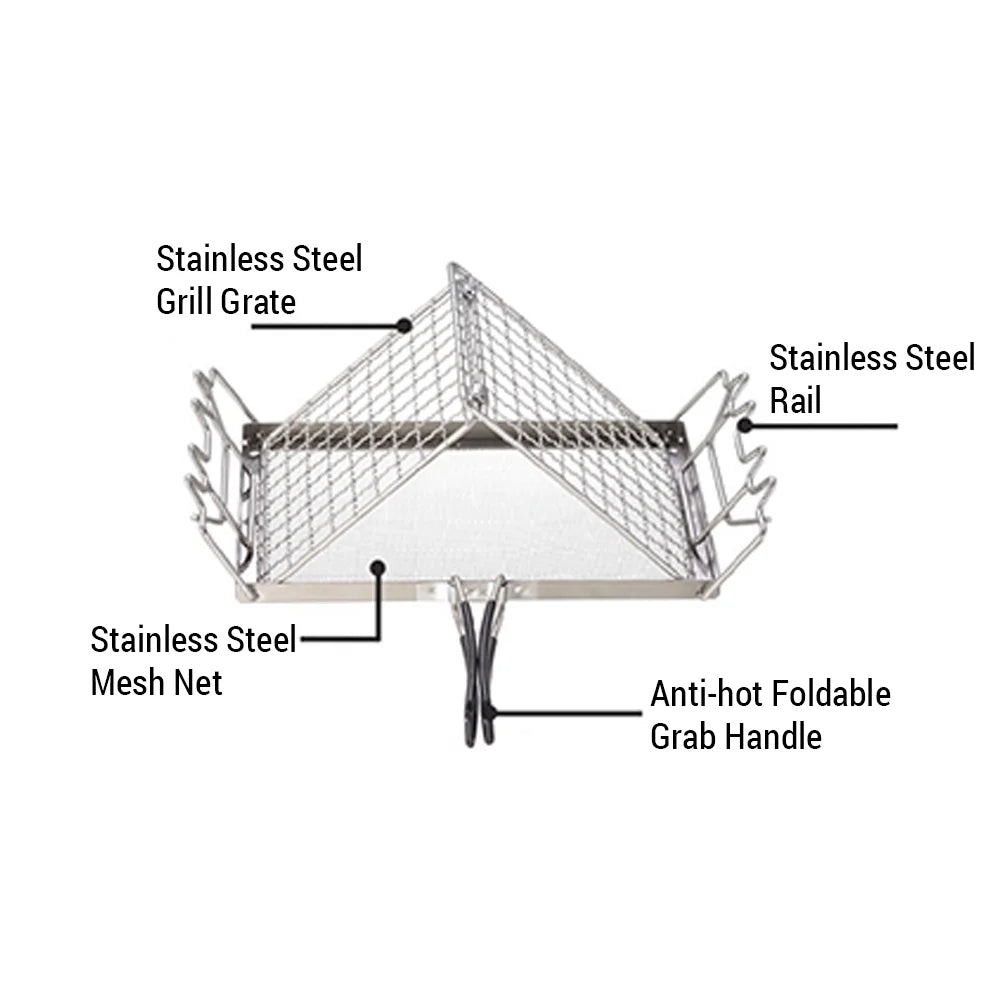 Stainless Steel Camp Stove Toaster H591